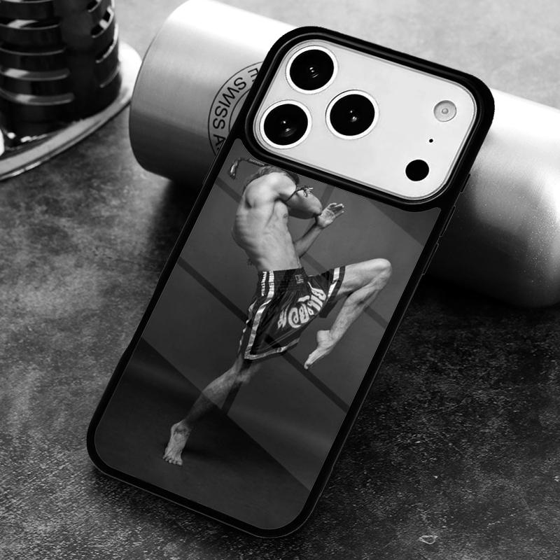 Muay Thai Knee Phone Case for iPhone 17 16 15 Pro Max Air 14 13 12 11 Plus Shockproof Capa Cover
