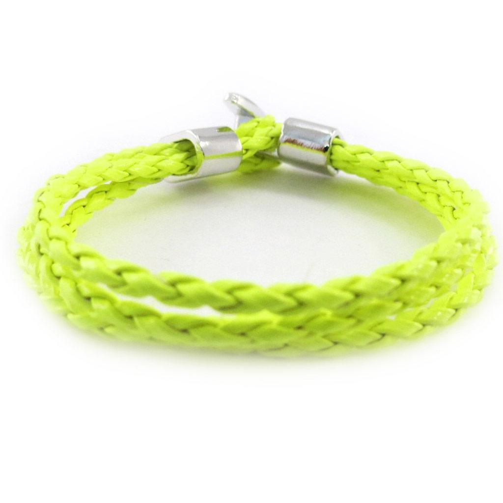 Les Trésors De Lily [J1324] - Mixed Steel Yellow Green 'Peaceful' Bracelet
