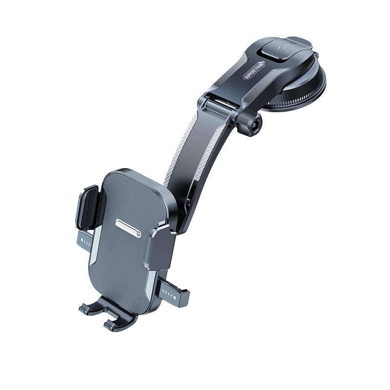 

SEAMETAL Car Mobile Phone Holder Dashboard Mount with Automatic Lock and Suction Cup Textured Type чёрный