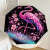1pc Flamingo Fantasy Floral Night Umbrella with Plastic Handle,Suitable for All Seasons Home Travel Outdoor UmbrellaDD713