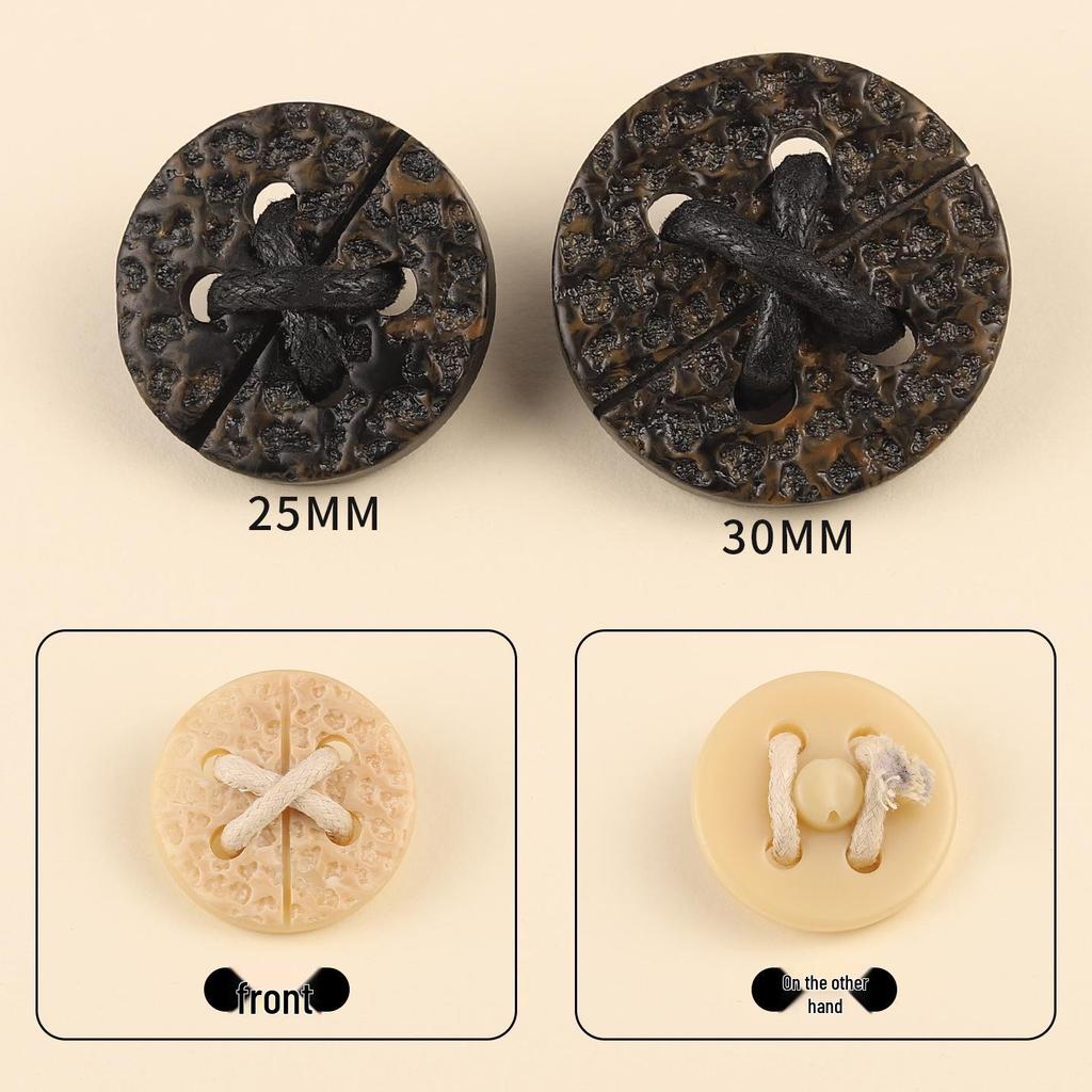 Resin High-Grade Decorative Buttons for Fashionable Cashmere Trench Coats