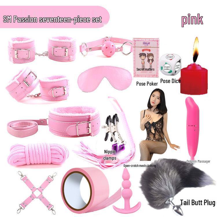 Kit Erotic SM pentru Adulți: Mască de ochi, Zăbală, Bici de piele și Corzi de legare