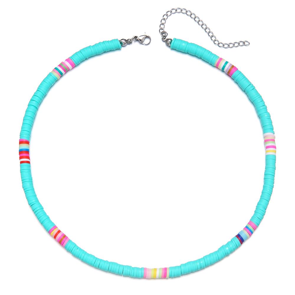 Håndlaget Fargerikt Perlekjede - Europeisk og Amerikansk Sommer Strandstil Kragekjede Choker for Kvinner.