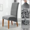 Velvet Chair Cover Stretch Dining Chair Cover Winter Warm Long Back Chair Cover Washable For Kitchen Home Hotel Wedding 1 Pcs