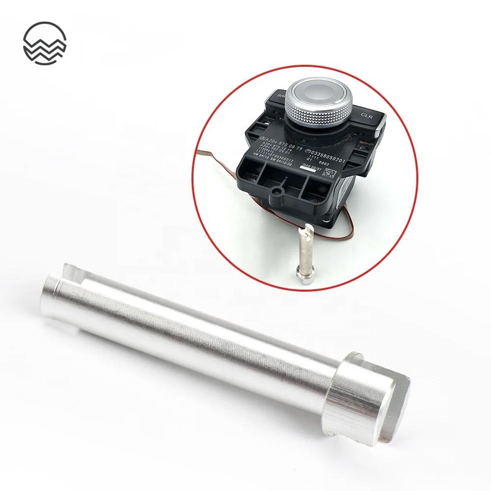 2048709958 Car Radio Knob Command Controller Repair Kit for Mercedes Benz W204 X204 W212 W218 Console Silver 1728701258