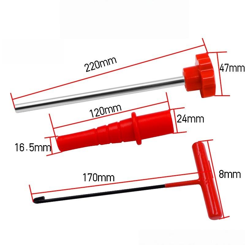 1 Set Schnellaustausch-Reifenventilkernwerkzeuge Reifenventil Schaftkern Schneller Austauschwerkzeugsatz zum Ersetzen undichter Ventile im Auto