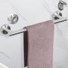 NearMoon 5 Pcs Bathroom Hardware Set SUS 304 Thicken Stainless Steel-Towel Bar Set Include 16" Towel Rod+Toilet Paper Holder+3 Multifunctional Hooks