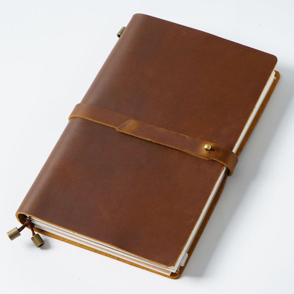Cross-border Leather Passport Holder & Retro Genuine Leather Notebook
