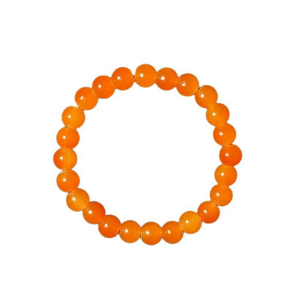 8mm Orange Kristalle Werden Zu Einem Stilvollen Armband Gefertigt