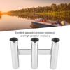 Boat 3 Link Rack Tubes Stainless Steel Fishing Rod Holder for Marine Yacht