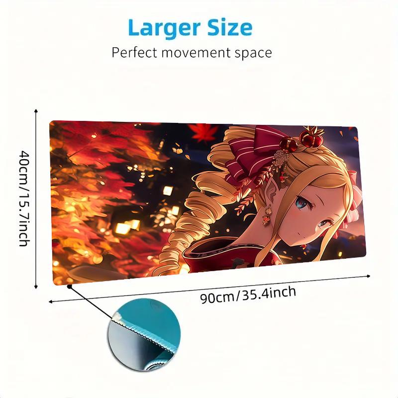 ReZero2 Print  Cushion Non-slip Laptop Tablet Big Mousepad XXL Mat Mini PC Playmat With Lock Edge