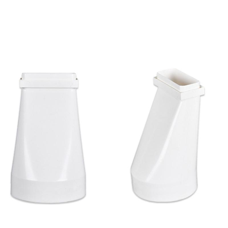 Ventilation Duct Converter Dryer Vents Hose Adapters Flat Plastic Ducting Adaptors To Round Converter Vents Accessory