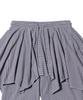 YOUHEE Flare Layered Skirt Pants Gray