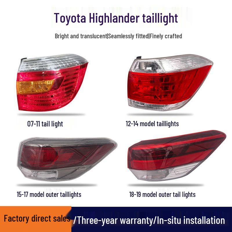 Taillight Lens & Housing Assembly for 07-19 Toyota Highlander
