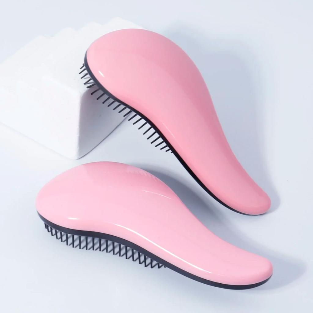Scalp massage brush hair brush, suitable for wet and dry hair - removing knots and tangles, Special for real hair wigs