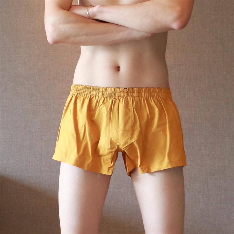 Men's Casual Low-Rise Cotton Boxer Briefs 016-PJ