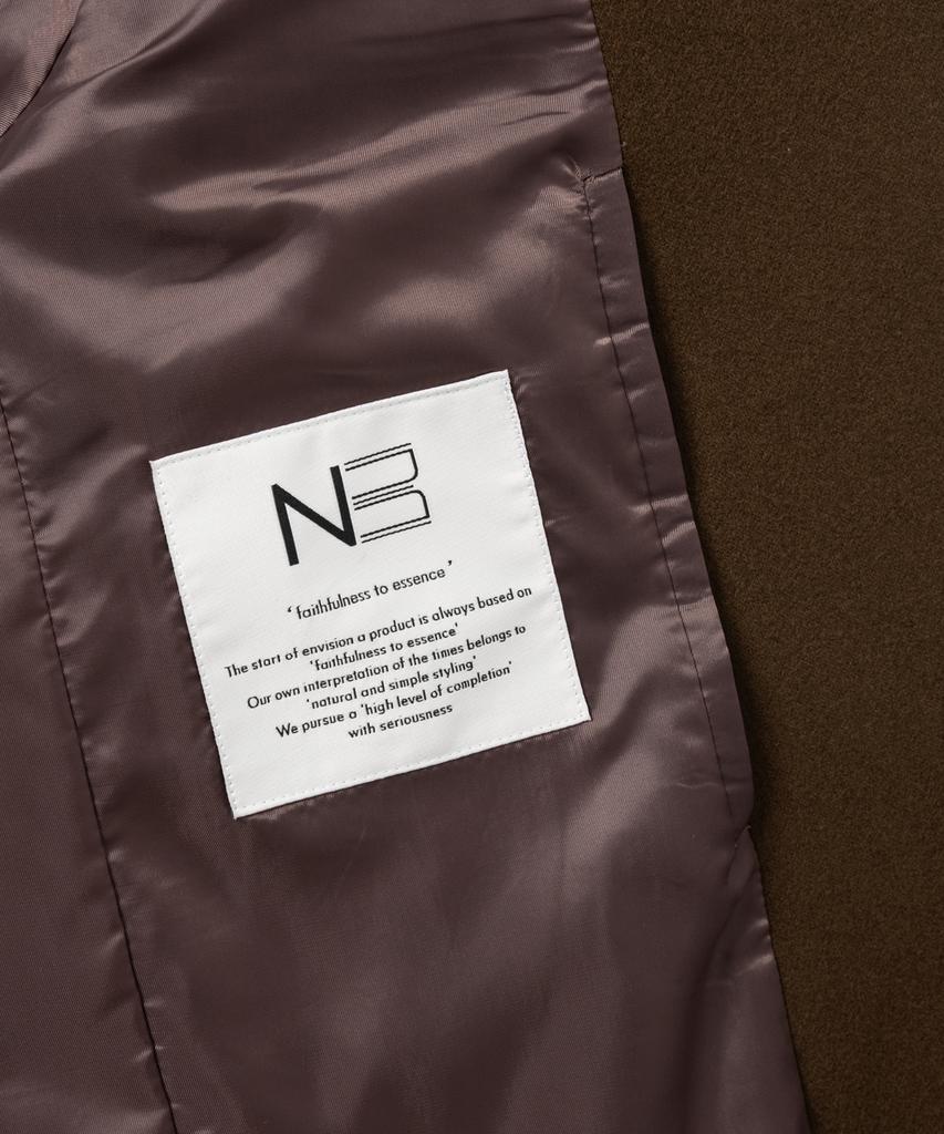 NONBLANK Wool Flannel Loose Fit Jacket_Brown