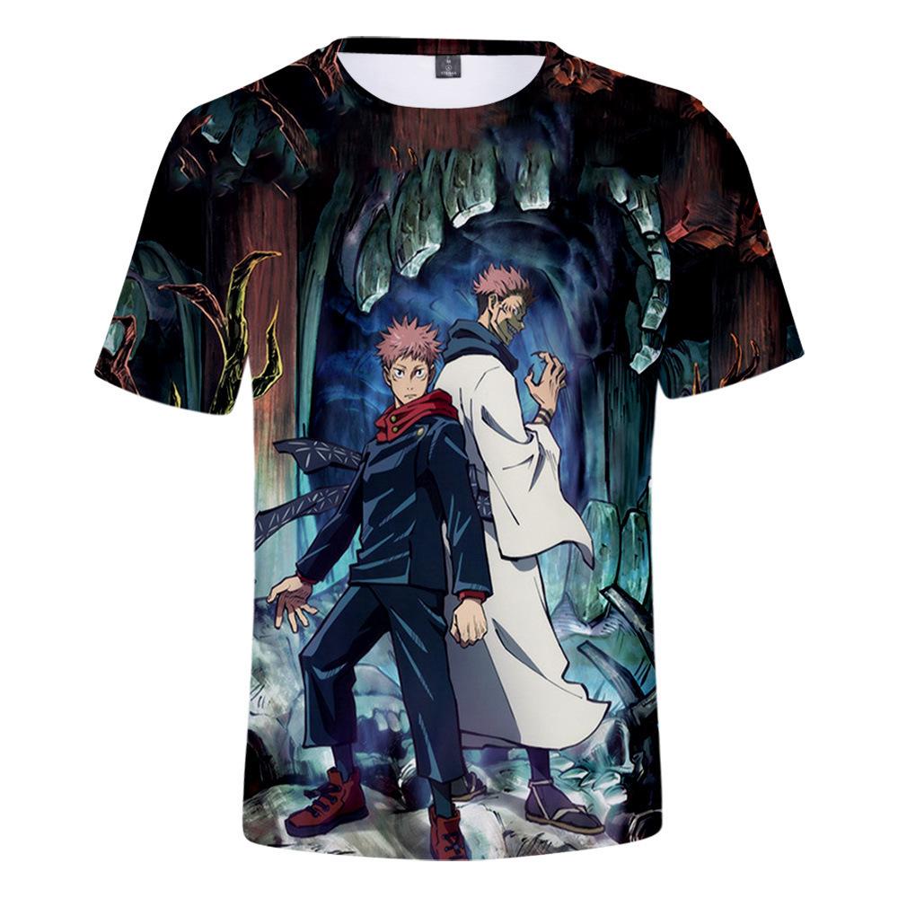 Jujutsu Kaisen Gojo Satoru T-Shirt for Anime Fans, Stylish Cartoon Tops, Comfortable Polyester Fabric, Casual Daily Wear Streetwear Clothes