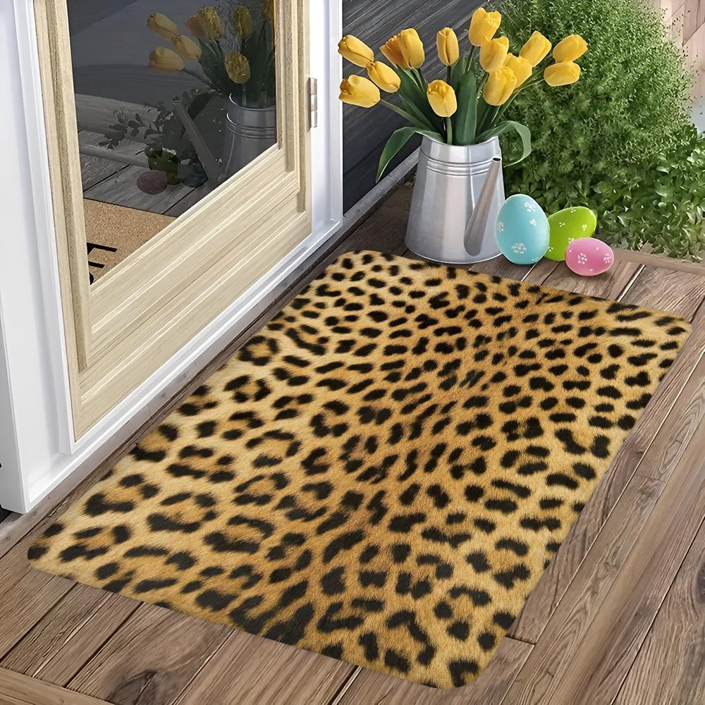 Leopard Cow Print Floor Mat Entrance Door Mat Nordic Style Home Doormat Bathroom-Toilet Mats Bedroom Hotel Decor Mat