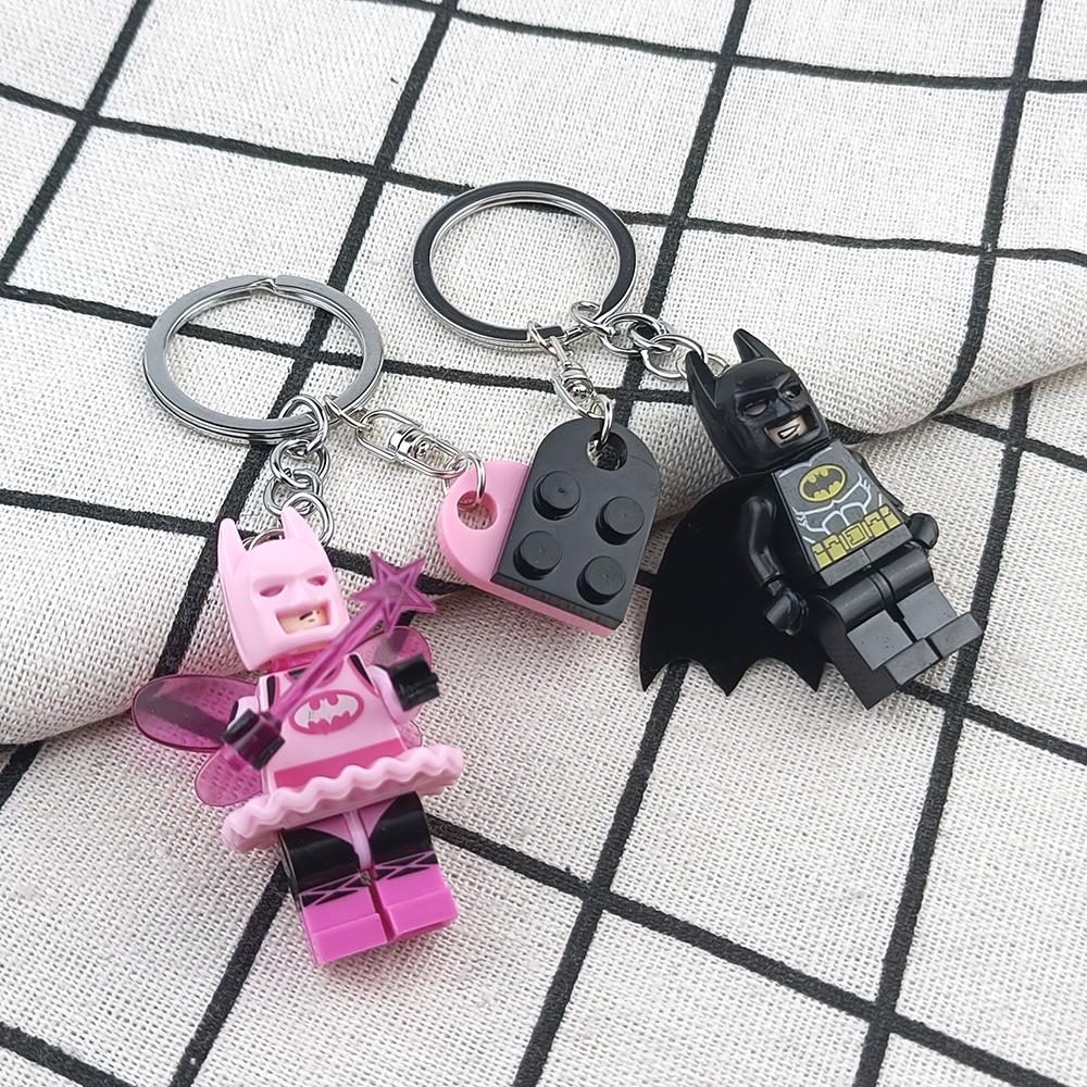 2 szt. Piękny Ręcznie Robiony 3D Para Nietoperzy Breloczek Wróżka Wisiorek Breloczek do Telefonu Akcesorium do Plecaka Prezenty dla Niego Biżuteria Y2K