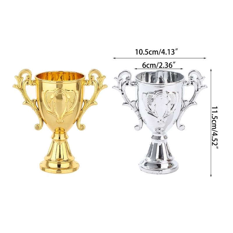 Trophies Cup Candy Box for Sports Wedding Birthday Cup Candy Jar Cookie Container Trophies Centerpieces 12PCS