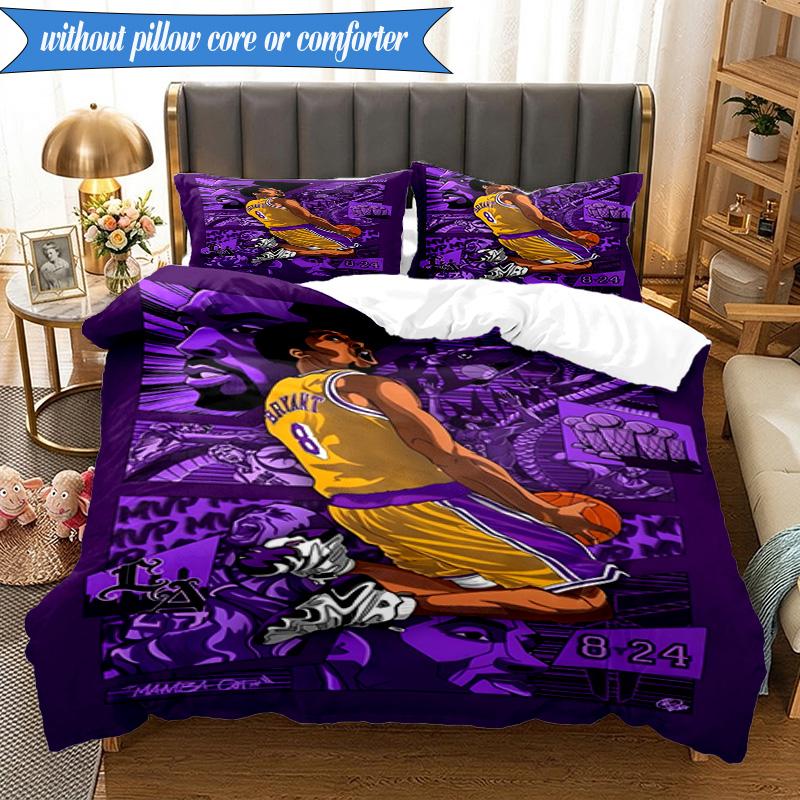 A Basketball Legend 3pcs K-pop Music Group Bedding set,Ideal for Bedroom, Dormitory,Including Duvet Cover And 2pcs Pillowcases,Fan Gifts