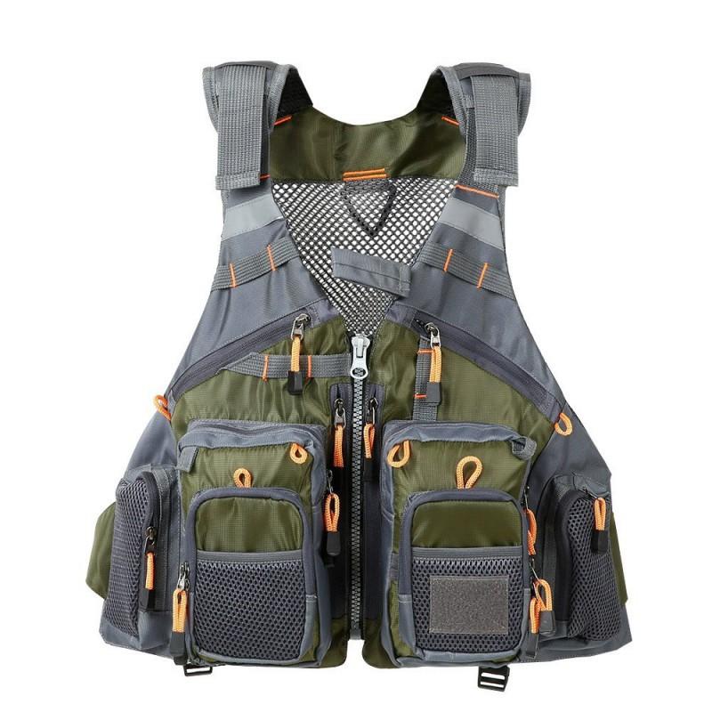 Fishing Vest Clothing Adventure Breathable Multifunctional Multi-pocket Flying Luya one size