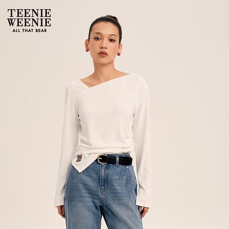 Teenie Weenie Women s Asymmetric Collar Long-Sleeve T-Shirt S