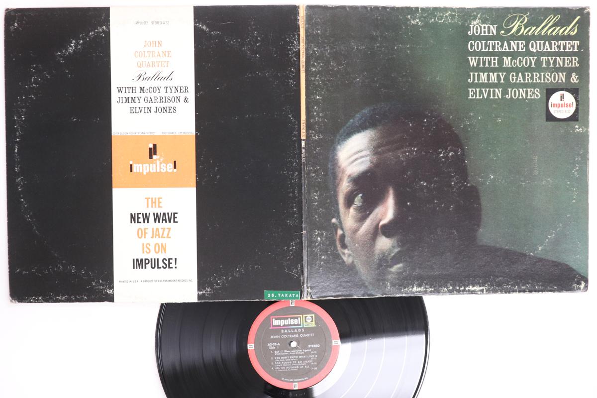 LP Record JOHN COLTRANE Ballads AS32 IMPULSE 1972 US Jazz Used