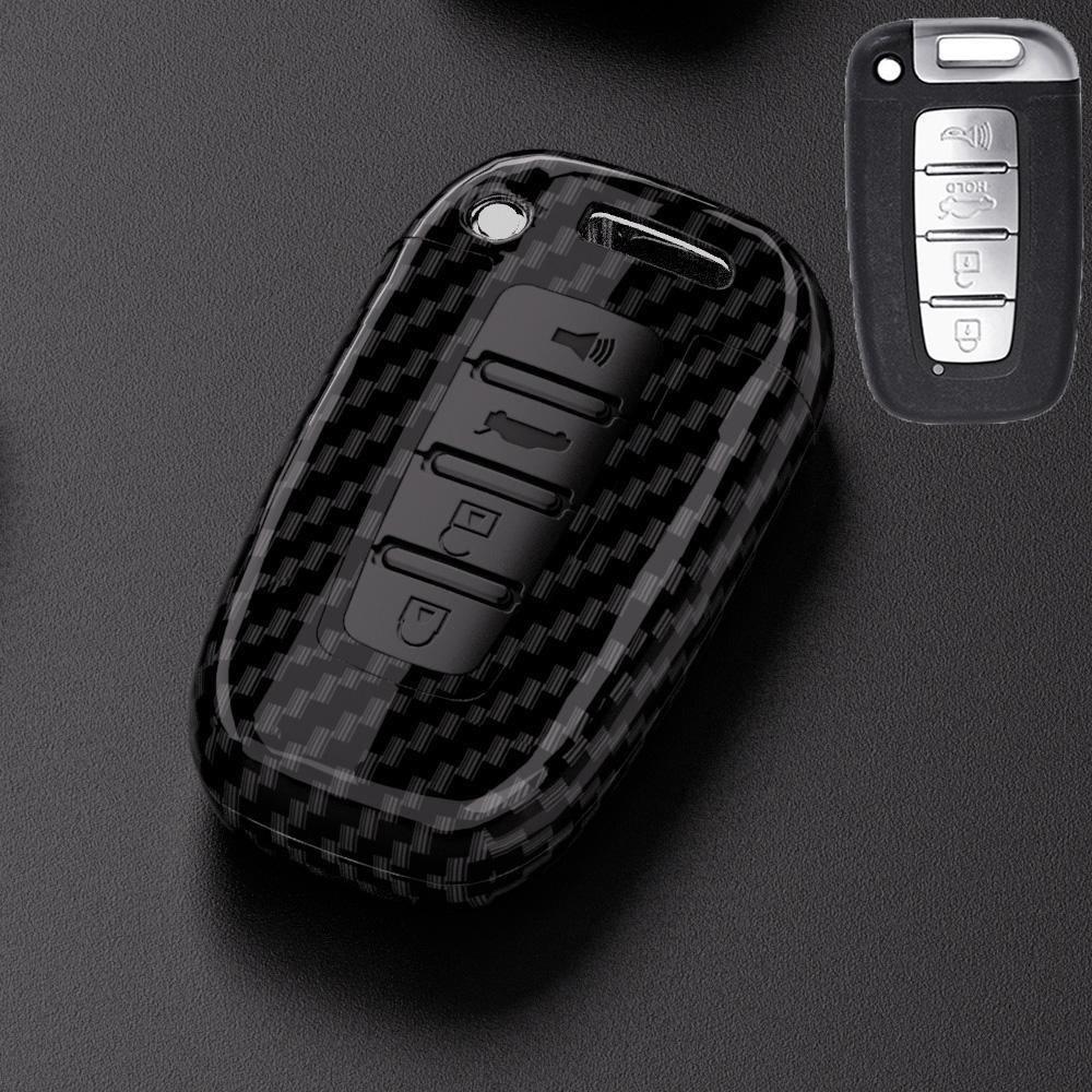 For Kia Hyundai EQUUS Optima K5 Forte Opirus Rohens Ix35 SOUL SORENTO MOHAVE Borrego 3/4 Buttons Car Key Case Cover Shell Fob