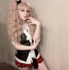 2021 Anime Junko Enoshima Cosplay Dangan-Ronpa Danganronpa Cosplay Costume Girls Women Uniform Top Shirt Skirt Party Carnival