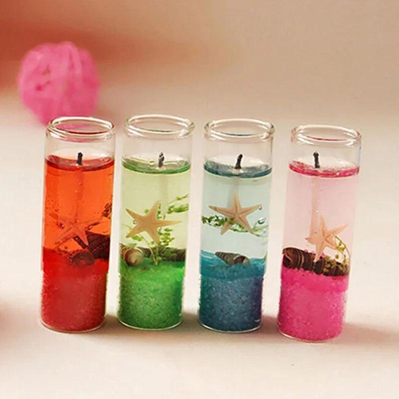 1 ks Aromaterapeutické bezdýmné svíčky Oceánské mušle Valentýnská vonná želé svíčka Romantická dekorační svíčka Domácí dekorace Dárek