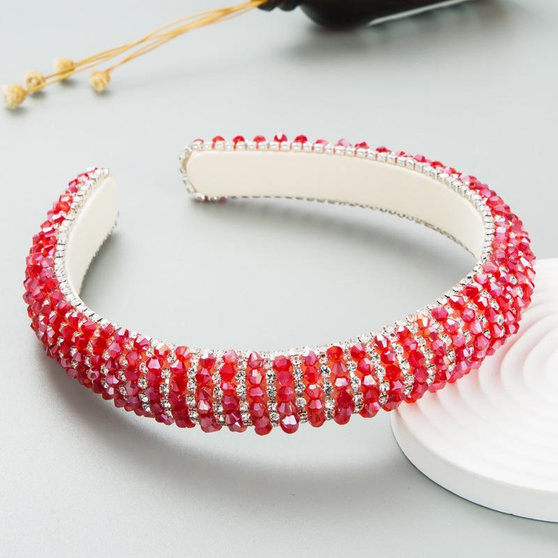 Women's Hairband Light Luxury Baroque Crystal Hair Hoop Temperament Versatile Accessories Headwear