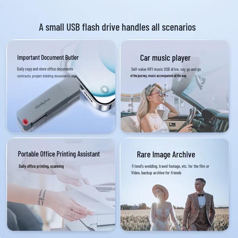 Lenovo ThinkPlus TPU301 Dual-Interface USB Drive