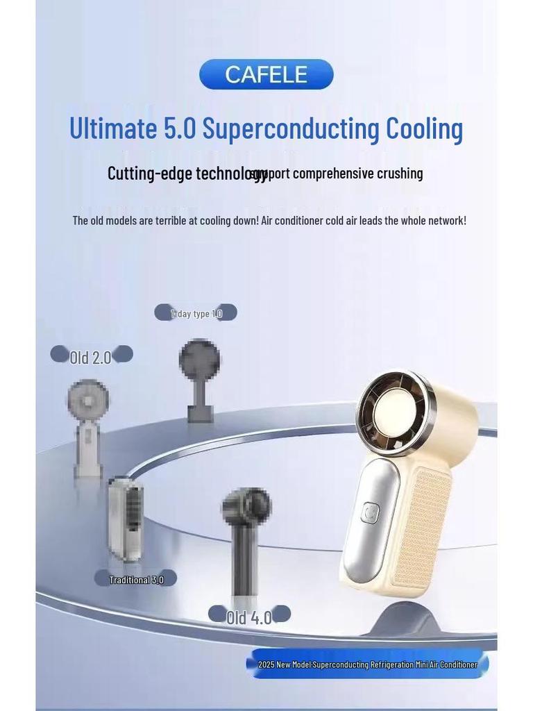 X688 High-Speed USB Rechargeable Mini Turbine Handheld Fan – Long Battery Life & Portable for Outdoor Use.