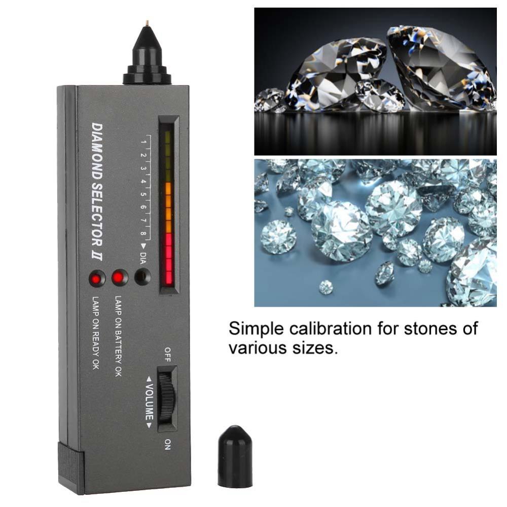 Plastic Portable LED Diamond Tester LED Indicator Moissanite Tester  For Novice and Expert