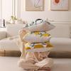 Luxuriöses pastoral gesticktes Gänseblümchen-Kissenbezug - Helles Wohnzimmer Sofa Kissen