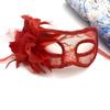 Women Sexy Translucent Lace Mask with Gauze Flower Half-Face Eye Cover for Masquerade Party Halloween Nightclub Dress Up