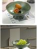 Elegant Ins-Style Fruit Bowl with Drainer - High-Footed Plate for Living Room Snacks and Fruits