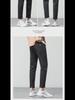 Solid Color Elastic Cotton Men's Casual Pants - Spring & Autumn 2023 Korean Style