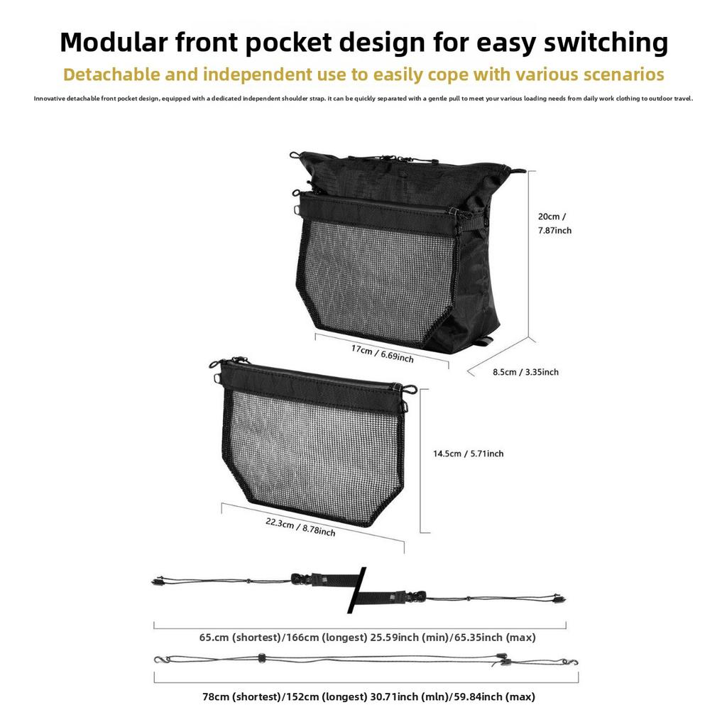 Outdoor leisure waterproof small messenger bag men's lightweight travel camping cycling messenger bag new shoulder bag