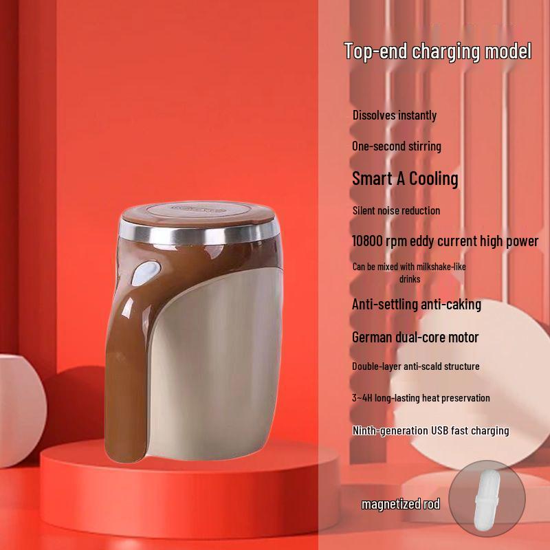 Akumulacyjny Automatyczny Magnetyczny Kubek do Kawy Mieszający - Niemiecki Design
