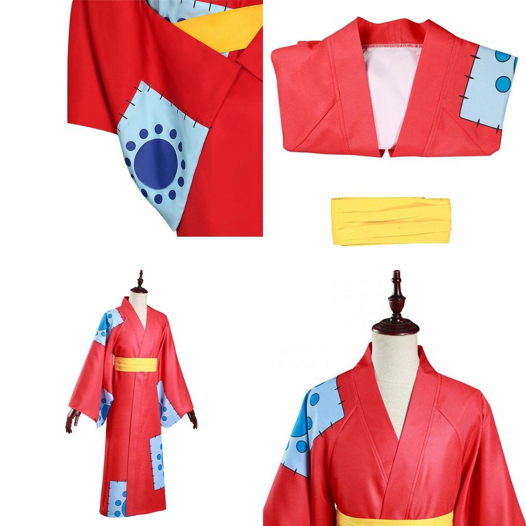 One Piece Wano Country Cosplay Costume For Monkey D Luffy Fans