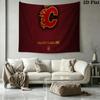 Calgary Flames Wall Tapestry Aesthetic Wall Hanging Printed Fabric Blanket Decorative Tapestries for Bedroom Living Room Home Decor