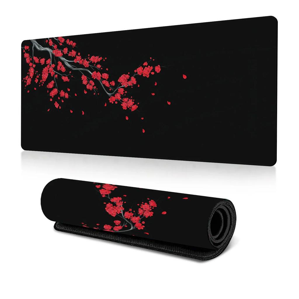 Fresh Cherry Blossom Chinese Trend Style Mouse Pad Extra-large Thickened Office and Study Pad Japanese Non-slip Desk Mat