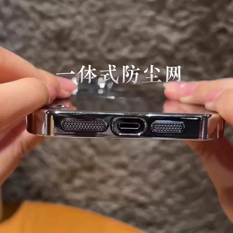 Applicable to iPhone11promax borderless electroplating mobile phone case transparent Apple 11 with lens film ultra-thin PC case