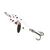 4CM/5G Spinner Blade Lure with Hook Double-sided Reflective Hard Metal Spoon Spinnerbait Rotating Sequin Lure Saltwater Freshwater Walleye Bass