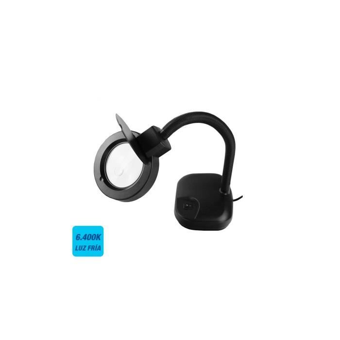 Lampe Loupe - GENERIQUE - Noir - 12w - Dioptries 3-12 - Ø14x32cm