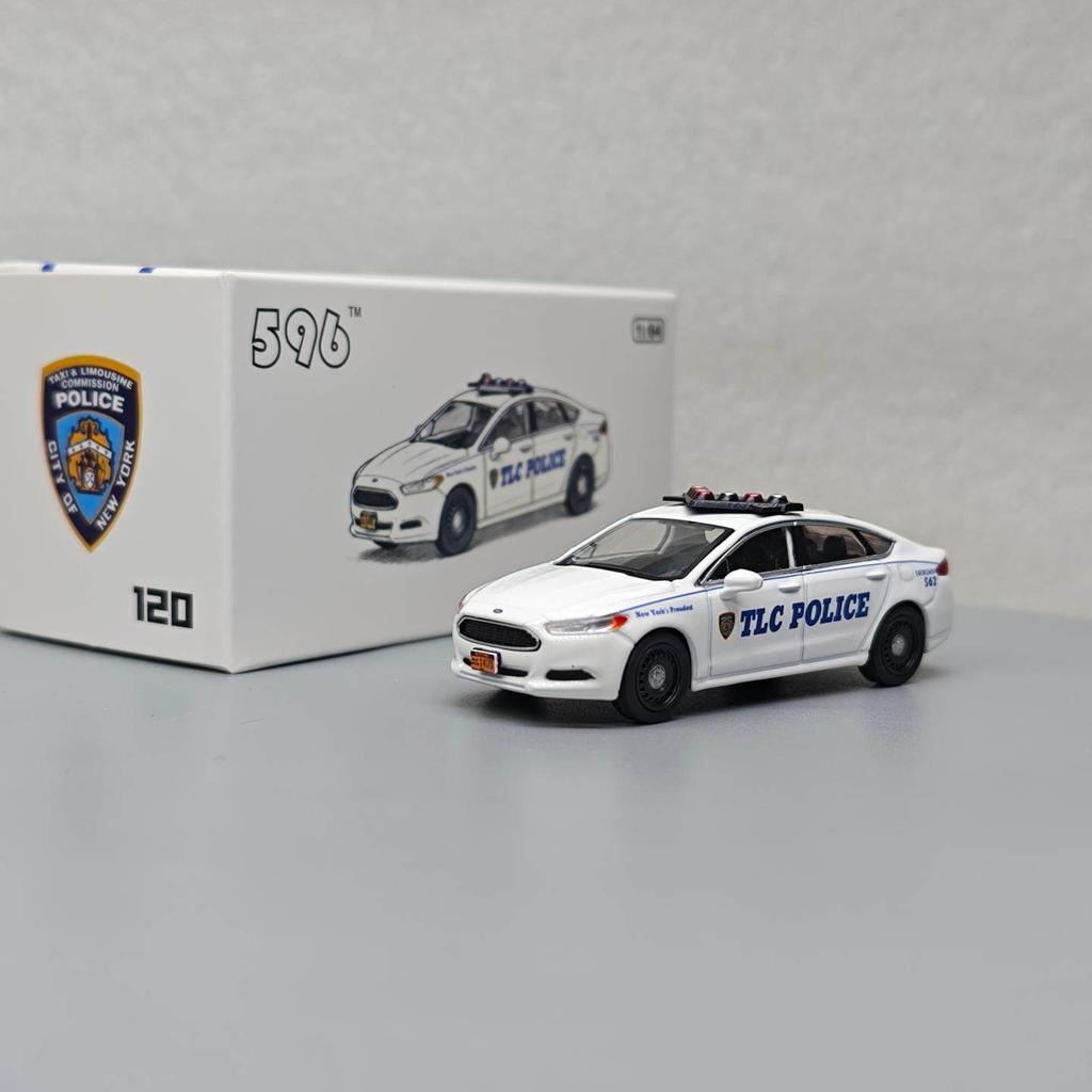 596 1:64 Mondeo TLC Police Simulation Alloy Mini Car Model Hobby of Collecting Toys and Gifts Decoration