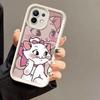 Pink Marie Cute Cat Case for Xiaomi Mi 13T 14 14T 15 15T Pro 17 Ultra Poco M7 M8 F8 F7 X6 X7 X8 Pro Max Shockproof Cover